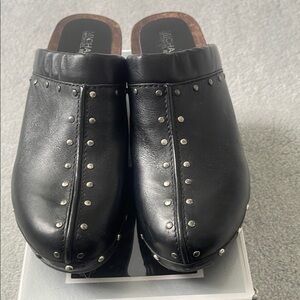 Michael Kors Black Studded Women's Clogs size 10 M